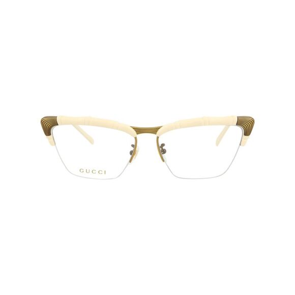 Gucci Cat Eye-Frame Injection Optical Frames White Womens - Picture 1 of 5
